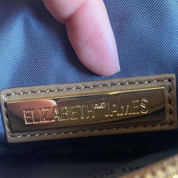 Elizabeth and James, Shearling Fur & Leather Charlie Shoulder Bag, Stone - Picture 11 of 13